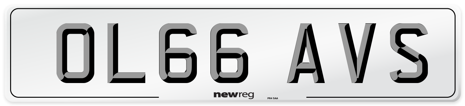 OL66 AVS Number Plate from New Reg